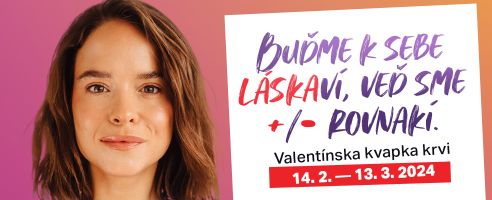 Valentínska kvapka krvi banner